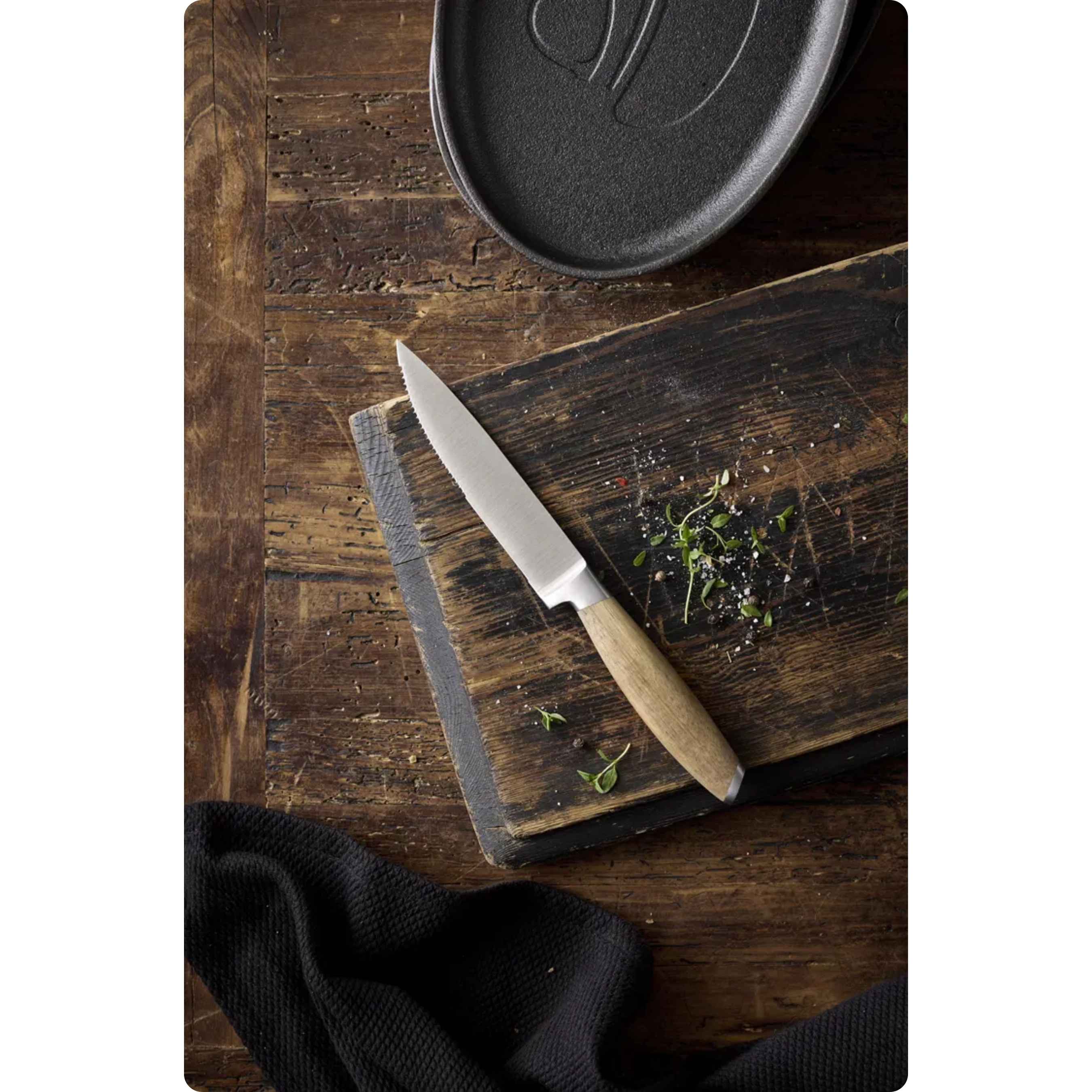 HOLM Knivsæt 5 dele i FSC certificeret akacietrø